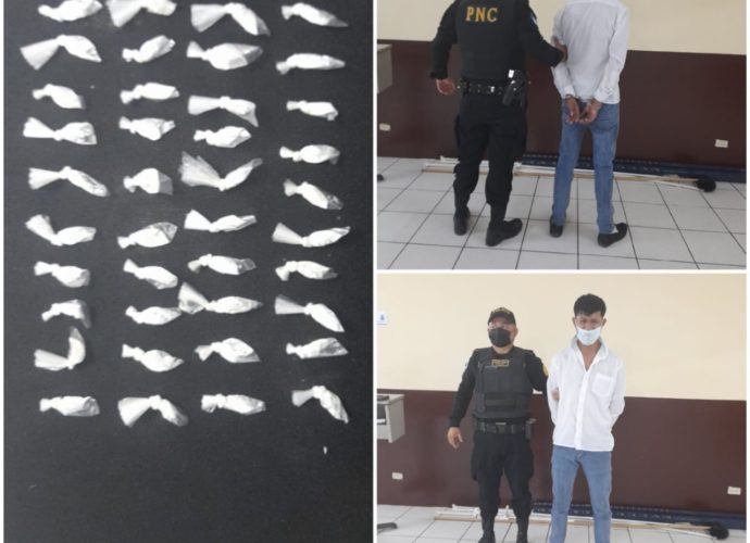 Presunto narcomenudista capturado en operativo realizado en Chiquimula