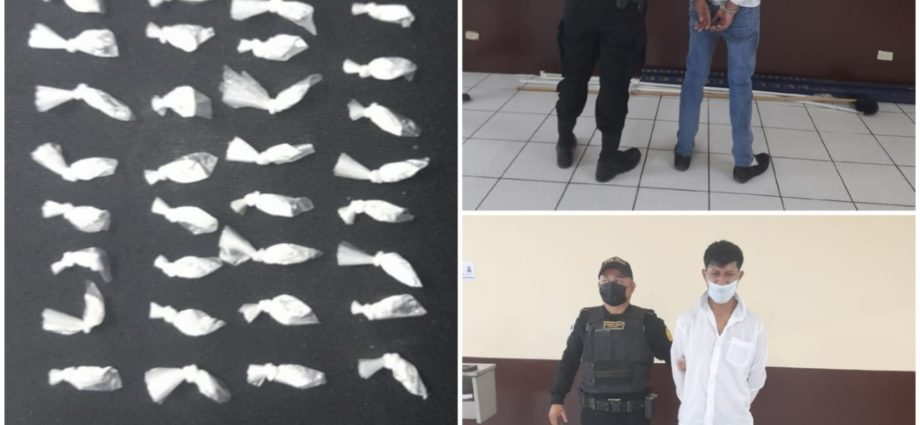Presunto narcomenudista capturado en operativo realizado en Chiquimula
