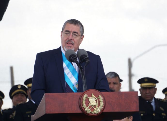 Presidente Bernardo Arévalo: “Tenemos el compromiso de romper con los actos corruptos que han afectado a la PNC”