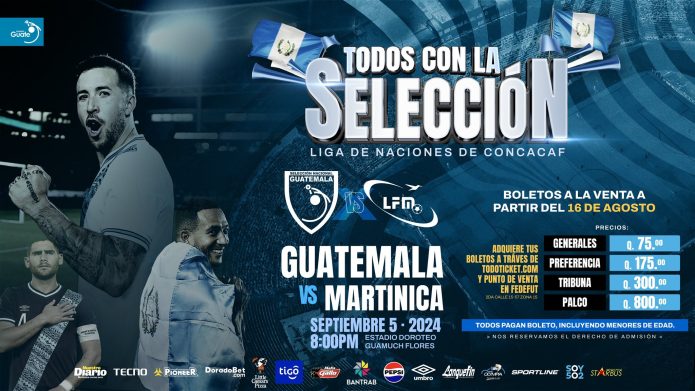 ¡Vive la pasión! Compra tus entradas para la Concacaf Nations League y apoya a Guatemala