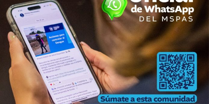 MSPAS y el MAGA han implementado un canal de WhatsApp con el objetivo de difundir información importante