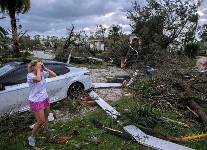 Milton a su paso por la Florida