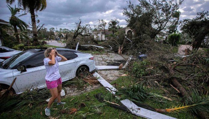 Milton a su paso por la Florida