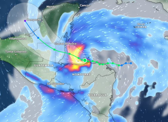 La tormenta tropical Sara podría entrar en Guatemala en forma de depresión tropical