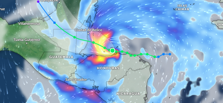 La tormenta tropical Sara podría entrar en Guatemala en forma de depresión tropical