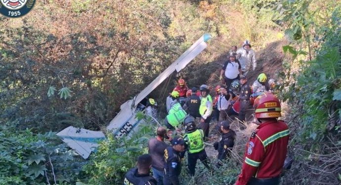 Este 6 de diciembre se produjo un accidente de una aeronave privada en la Colonia Santa Fé, Ciudad Guatemala