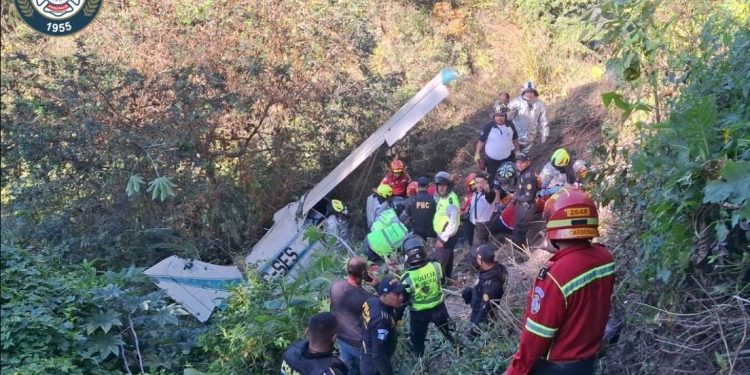 Este 6 de diciembre se produjo un accidente de una aeronave privada en la Colonia Santa Fé, Ciudad Guatemala