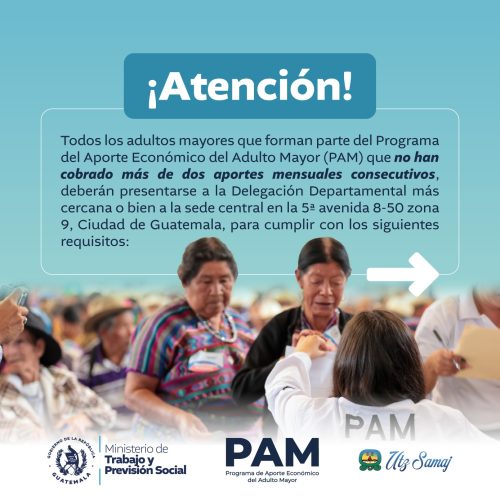 Gobierno de Guatemala fortalece apoyo a adultos mayores en situación de pobreza