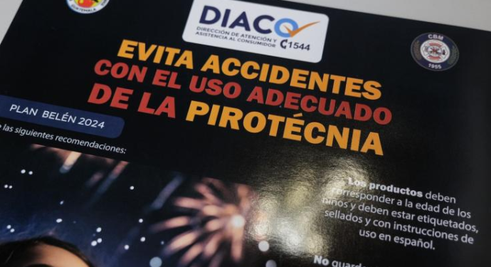 Diaco llevará a cabo supervisión de ventas de pirotecnia con el fin de prevenir situaciones de inseguridad y posibles abusos