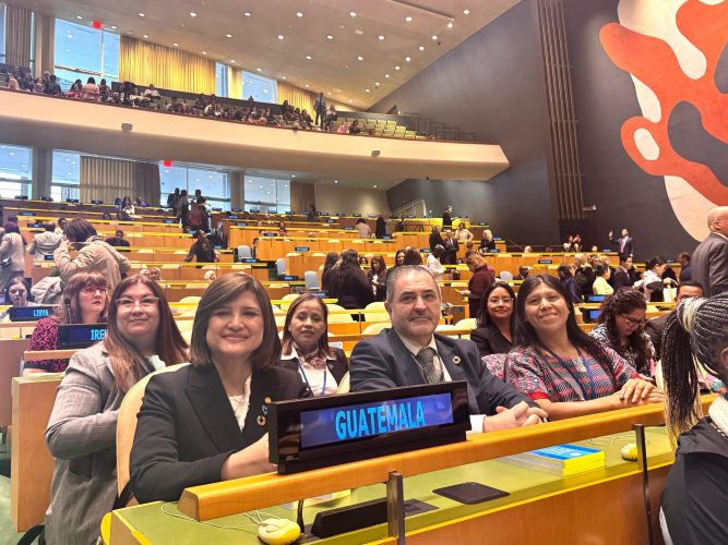 Vicepresidenta de Guatemala en la ONU por los derechos de las mujeres