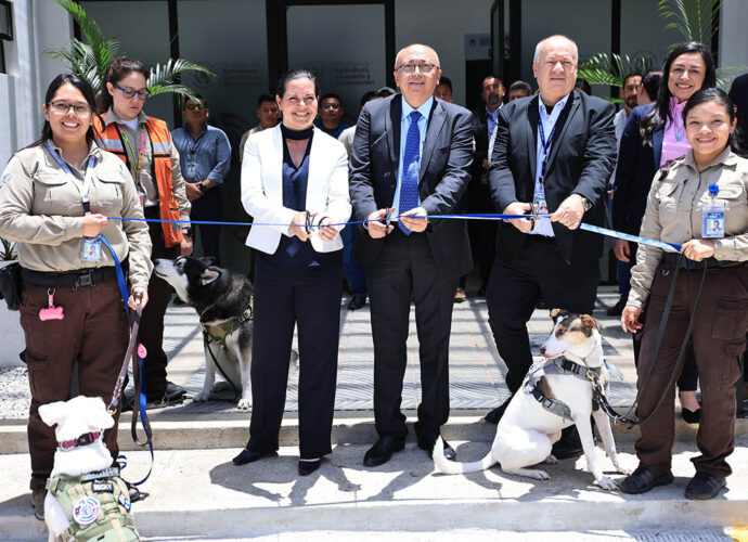 Aeropuerto La Aurora Fortalece Blindaje Sanitario con Nuevas Unidades Caninas