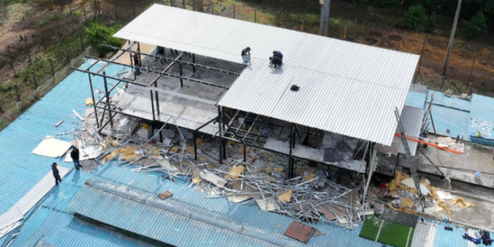 Operativo destruye estructura en Pavoncito