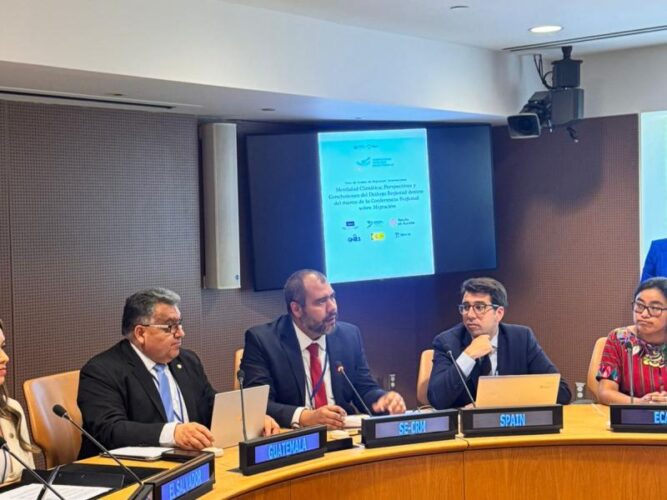 Guatemala expone en la ONU resultados de foro sobre clima y movilidad humana