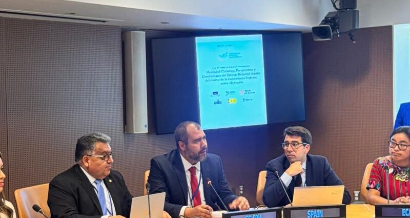 Guatemala expone en la ONU resultados de foro sobre clima y movilidad humana